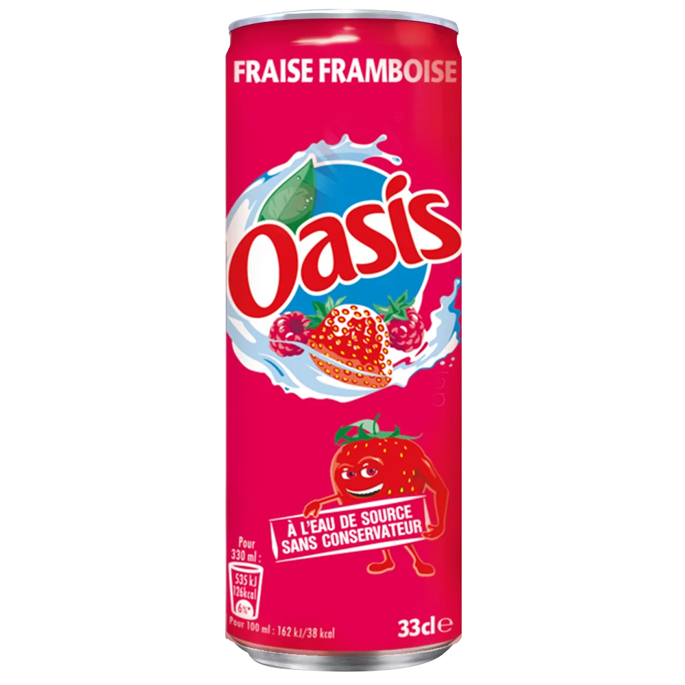 Oasis Fraise Framboise 33cl grossiste DisFly
